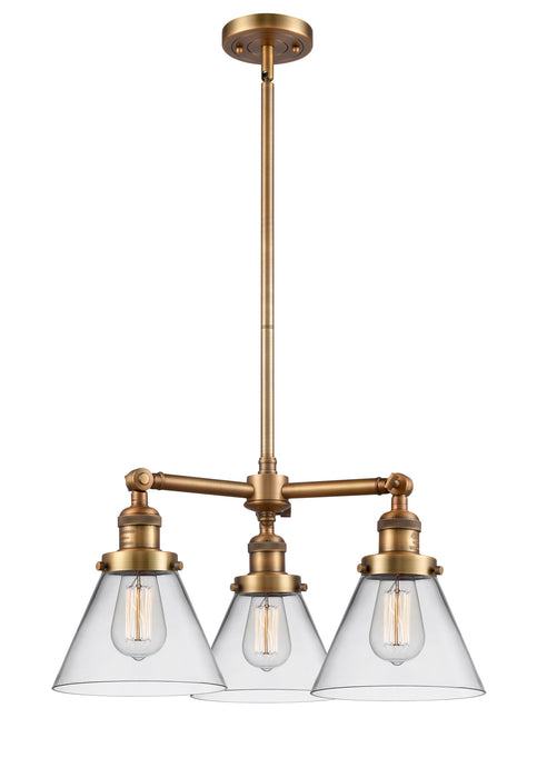 Innovations - 207-BB-G42-LED - LED Chandelier - Franklin Restoration - Brushed Brass