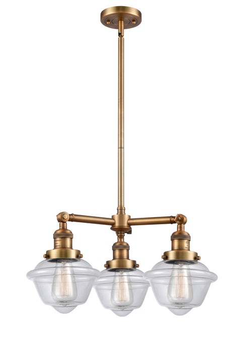 Innovations - 207-BB-G532-LED - LED Chandelier - Franklin Restoration - Brushed Brass