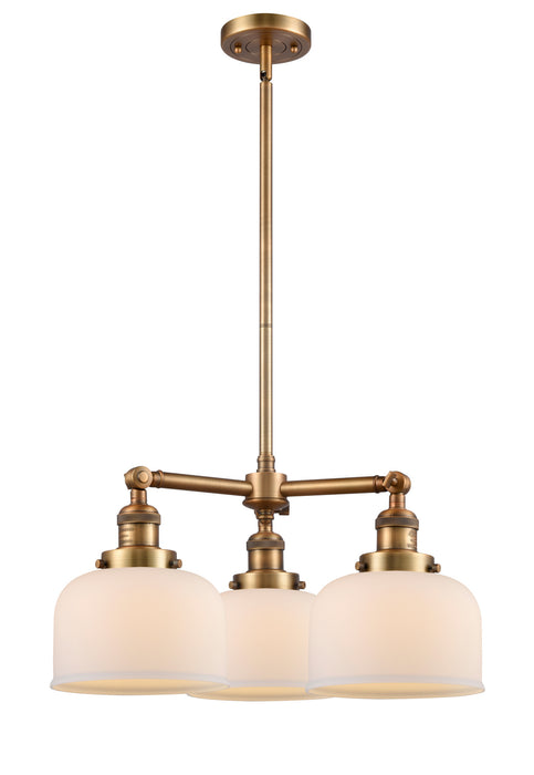 Innovations - 207-BB-G71-LED - LED Chandelier - Franklin Restoration - Brushed Brass