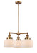 Innovations - 207-BB-G71-LED - LED Chandelier - Franklin Restoration - Brushed Brass