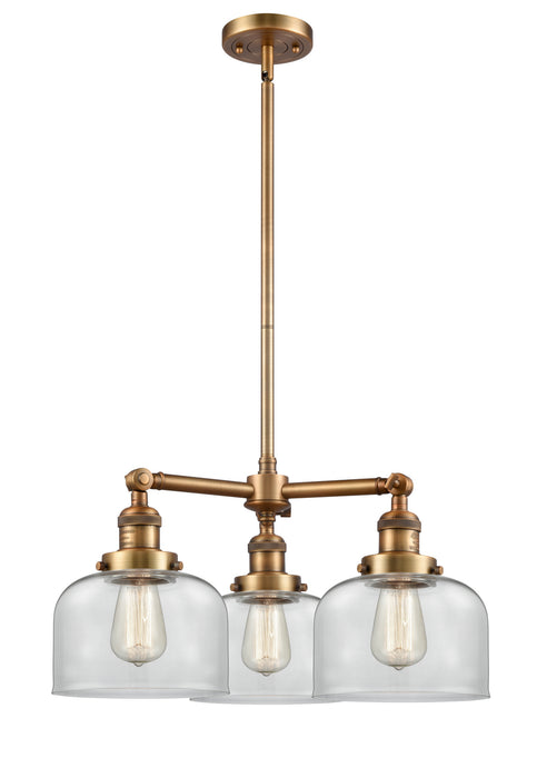 Innovations - 207-BB-G72-LED - LED Chandelier - Franklin Restoration - Brushed Brass