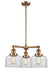 Innovations - 207-BB-G72-LED - LED Chandelier - Franklin Restoration - Brushed Brass