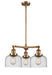 Innovations - 207-BB-G74-LED - LED Chandelier - Franklin Restoration - Brushed Brass
