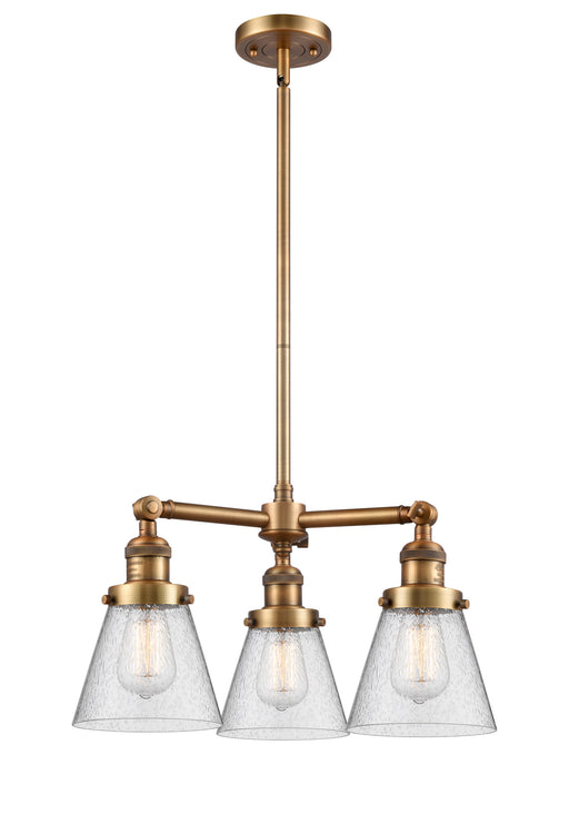 Innovations - 207-BB-G64-LED - LED Chandelier - Franklin Restoration - Brushed Brass