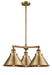 Innovations - 207-BB-M10-LED - LED Chandelier - Franklin Restoration - Brushed Brass