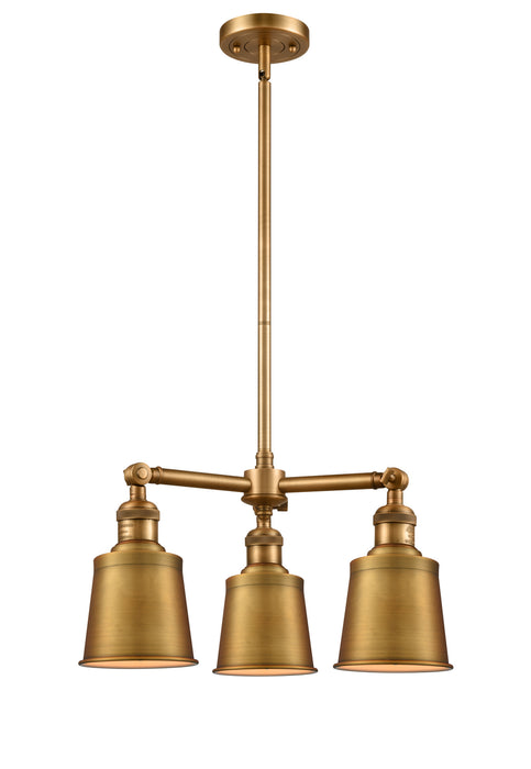Innovations - 207-BB-M9-BB-LED - LED Chandelier - Franklin Restoration - Brushed Brass