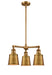 Innovations - 207-BB-M9-BB-LED - LED Chandelier - Franklin Restoration - Brushed Brass