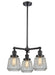 Innovations - 207-BK-G142-LED - LED Chandelier - Franklin Restoration - Matte Black