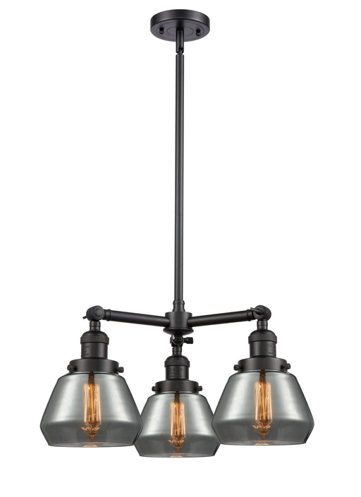 Innovations - 207-BK-G173-LED - LED Chandelier - Franklin Restoration - Matte Black