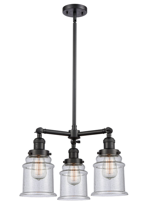 Innovations - 207-BK-G184-LED - LED Chandelier - Franklin Restoration - Matte Black