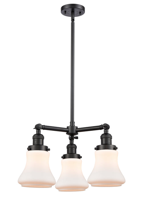 Innovations - 207-BK-G191-LED - LED Chandelier - Franklin Restoration - Matte Black