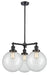 Innovations - 207-BK-G202-10-LED - LED Chandelier - Franklin Restoration - Matte Black