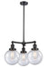 Innovations - 207-BK-G204-8-LED - LED Chandelier - Franklin Restoration - Matte Black