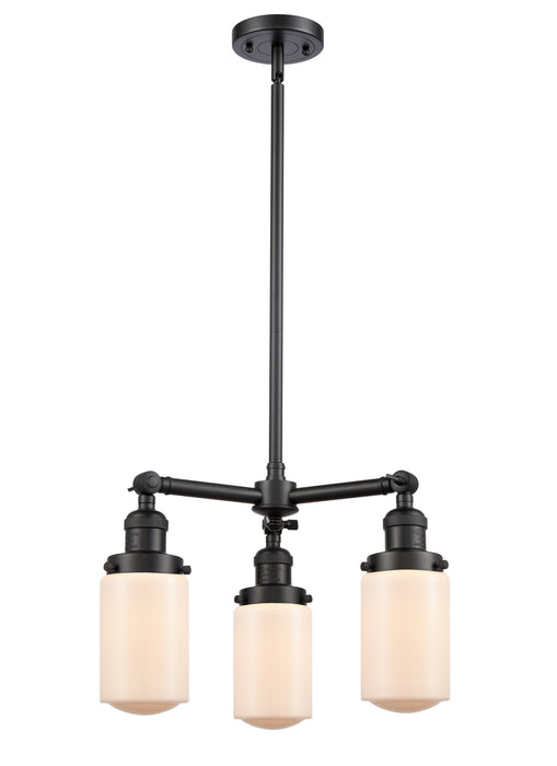 Innovations - 207-BK-G311-LED - LED Chandelier - Franklin Restoration - Matte Black