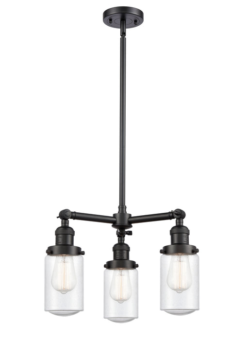 Innovations - 207-BK-G314-LED - LED Chandelier - Franklin Restoration - Matte Black