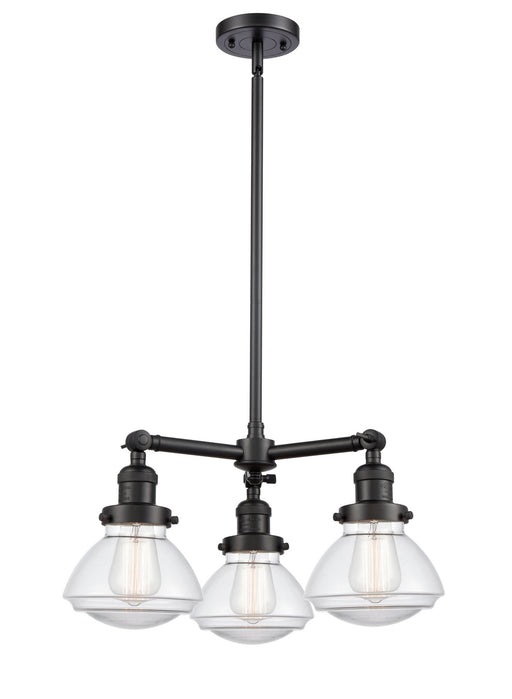 Innovations - 207-BK-G322-LED - LED Chandelier - Franklin Restoration - Matte Black