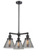 Innovations - 207-BK-G43-LED - LED Chandelier - Franklin Restoration - Matte Black