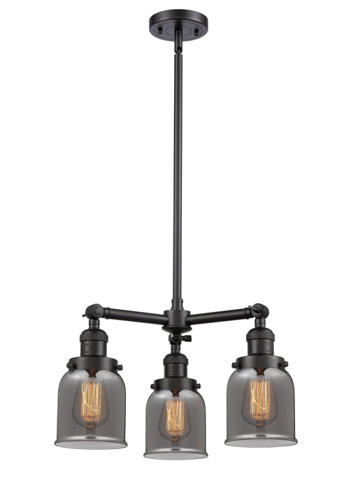Innovations - 207-BK-G53-LED - LED Chandelier - Franklin Restoration - Matte Black