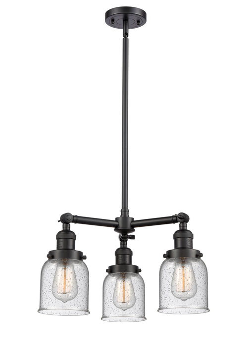 Innovations - 207-BK-G54-LED - LED Chandelier - Franklin Restoration - Matte Black