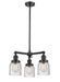 Innovations - 207-BK-G54-LED - LED Chandelier - Franklin Restoration - Matte Black