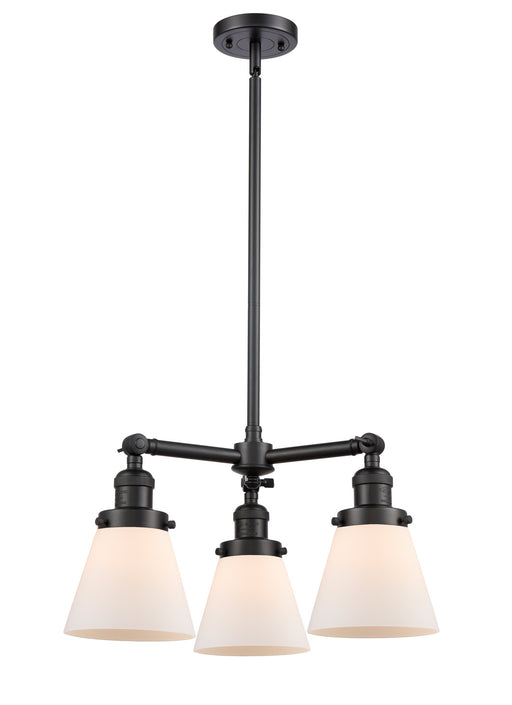 Innovations - 207-BK-G61-LED - LED Chandelier - Franklin Restoration - Matte Black