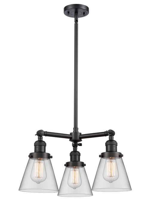 Innovations - 207-BK-G62-LED - LED Chandelier - Franklin Restoration - Matte Black