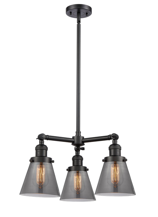 Innovations - 207-BK-G63-LED - LED Chandelier - Franklin Restoration - Matte Black