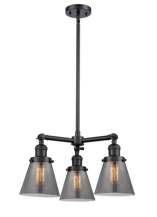 Innovations - 207-BK-G63-LED - LED Chandelier - Franklin Restoration - Matte Black