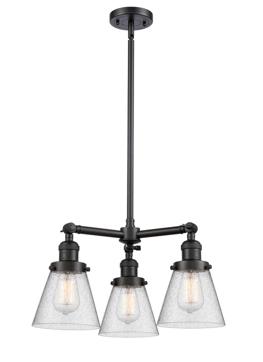 Innovations - 207-BK-G64-LED - LED Chandelier - Franklin Restoration - Matte Black