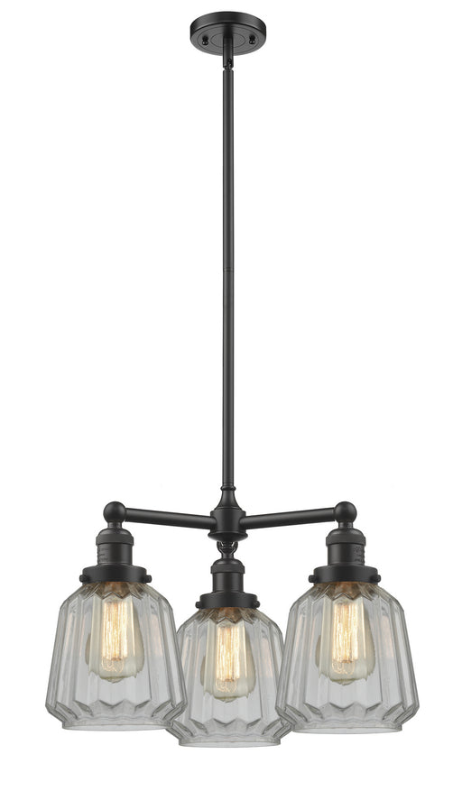 Innovations - 207-OB-G142-LED - LED Chandelier - Franklin Restoration - Oil Rubbed Bronze