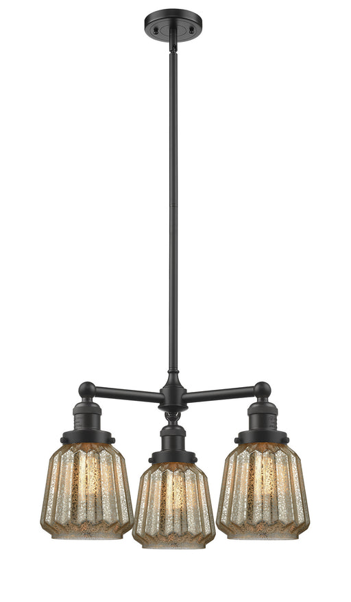 Innovations - 207-OB-G146-LED - LED Chandelier - Franklin Restoration - Oil Rubbed Bronze