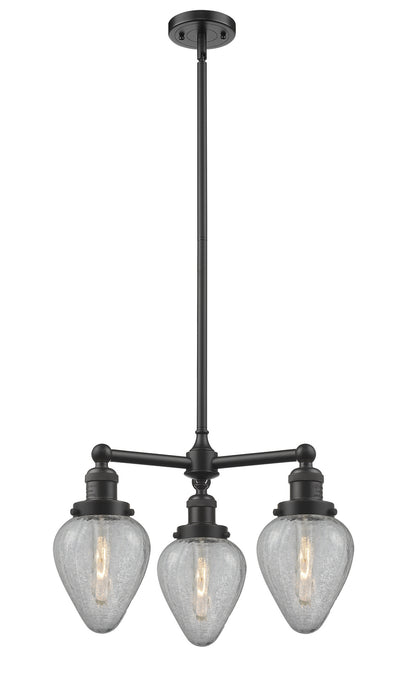 Innovations - 207-OB-G165-LED - LED Chandelier - Franklin Restoration - Oil Rubbed Bronze