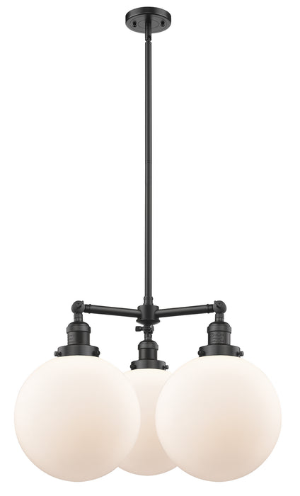 Innovations - 207-OB-G201-10-LED - LED Chandelier - Franklin Restoration - Oil Rubbed Bronze