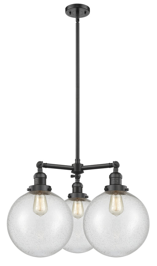 Innovations - 207-OB-G204-10-LED - LED Chandelier - Franklin Restoration - Oil Rubbed Bronze