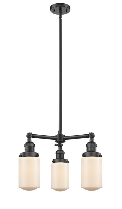 Innovations - 207-OB-G311-LED - LED Chandelier - Franklin Restoration - Oil Rubbed Bronze