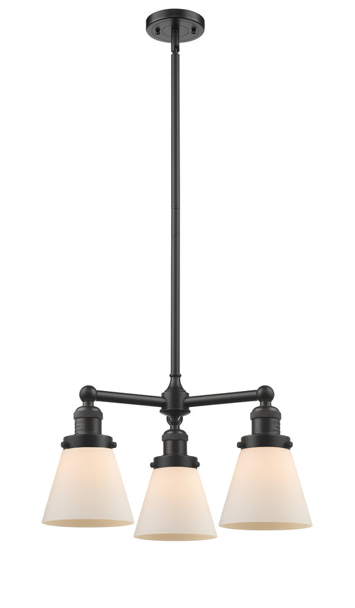 Innovations - 207-OB-G61-LED - LED Chandelier - Franklin Restoration - Oil Rubbed Bronze