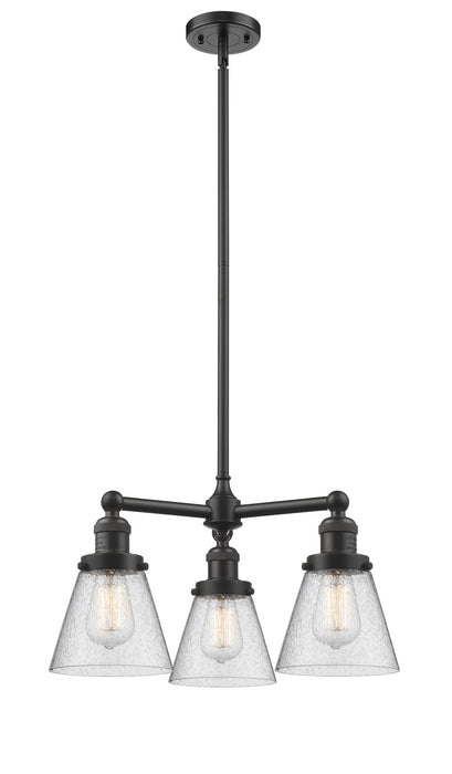 Innovations - 207-OB-G64-LED - LED Chandelier - Franklin Restoration - Oil Rubbed Bronze