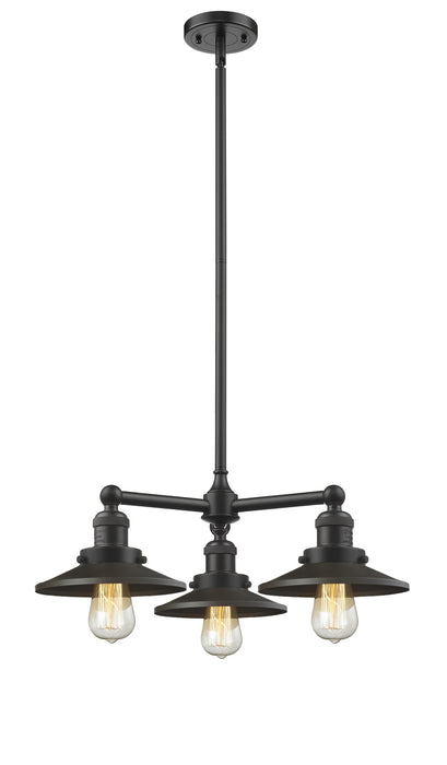 Innovations - 207-OB-M5-LED - LED Chandelier - Franklin Restoration - Oil Rubbed Bronze