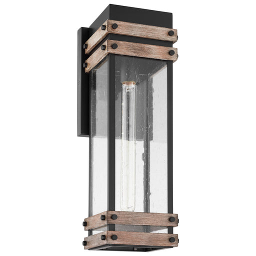 Nuvo Lighting - 60-7542 - One Light Wall Lantern - Homestead - Black / Wood