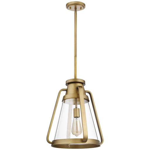 Nuvo Lighting - 60-7563 - One Light Pendant - Everett - Natural Brass