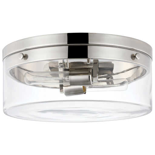 Nuvo Lighting - 60-7636 - Two Light Flush Mount - Intersection - Polished Nickel