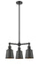 Innovations - 207-OB-M9-OB - Three Light Chandelier - Franklin Restoration - Oil Rubbed Bronze