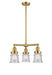 Innovations - 207-SG-G184S - Three Light Chandelier - Franklin Restoration - Satin Gold