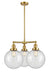 Innovations - 207-SG-G204-10-LED - LED Chandelier - Franklin Restoration - Satin Gold