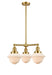 Innovations - 207-SG-G531-LED - LED Chandelier - Franklin Restoration - Satin Gold