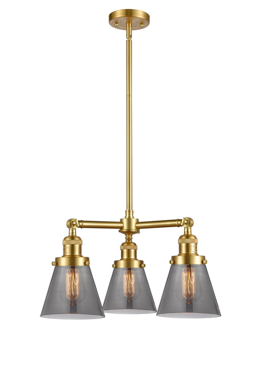 Innovations - 207-SG-G63-LED - LED Chandelier - Franklin Restoration - Satin Gold