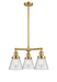 Innovations - 207-SG-G64-LED - LED Chandelier - Franklin Restoration - Satin Gold