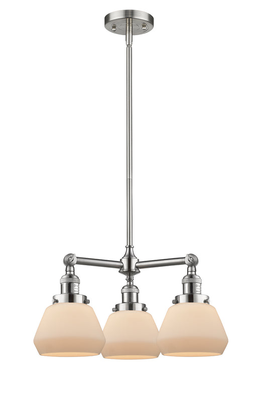 Innovations - 207-SN-G171-LED - LED Chandelier - Franklin Restoration - Brushed Satin Nickel