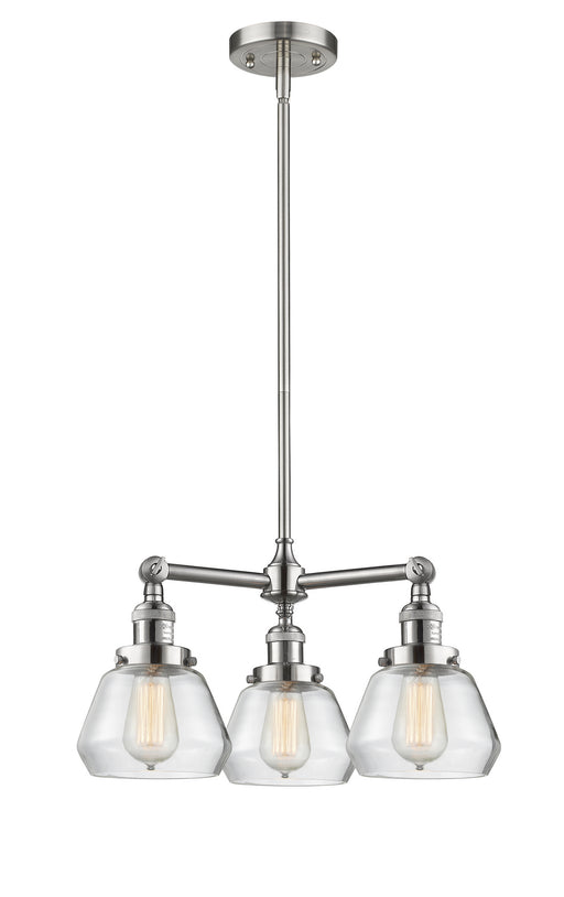 Innovations - 207-SN-G172-LED - LED Chandelier - Franklin Restoration - Brushed Satin Nickel