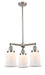 Innovations - 207-SN-G181 - Three Light Chandelier - Franklin Restoration - Brushed Satin Nickel